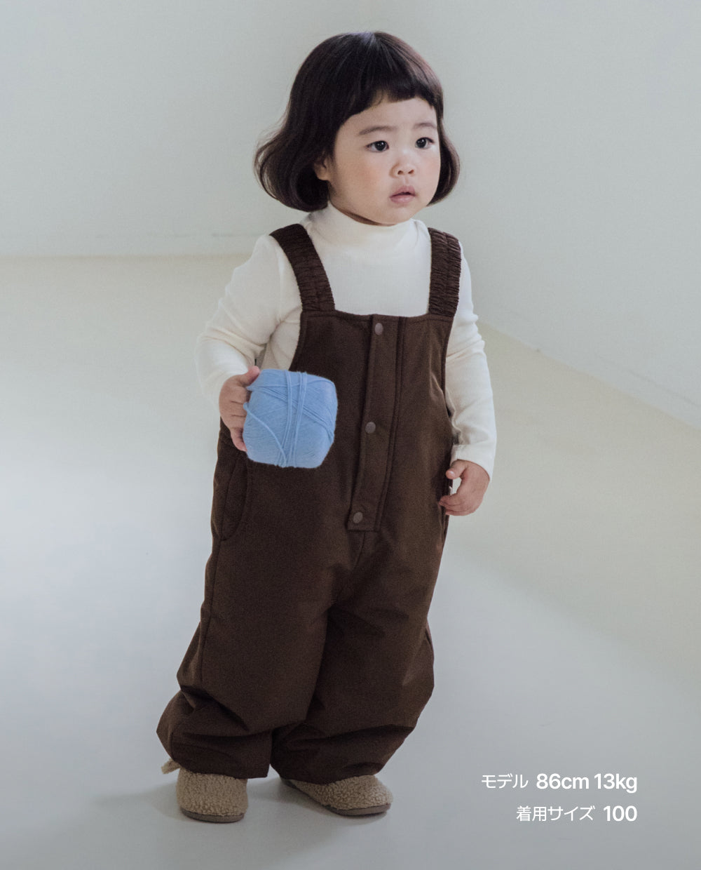 [Kids] [防水] スノー イージーウェスト パテッド オーバーオール