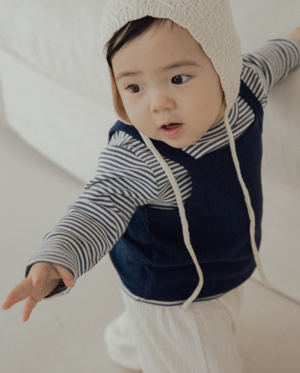 [Baby] ソフトコットン アイレット キャミソール