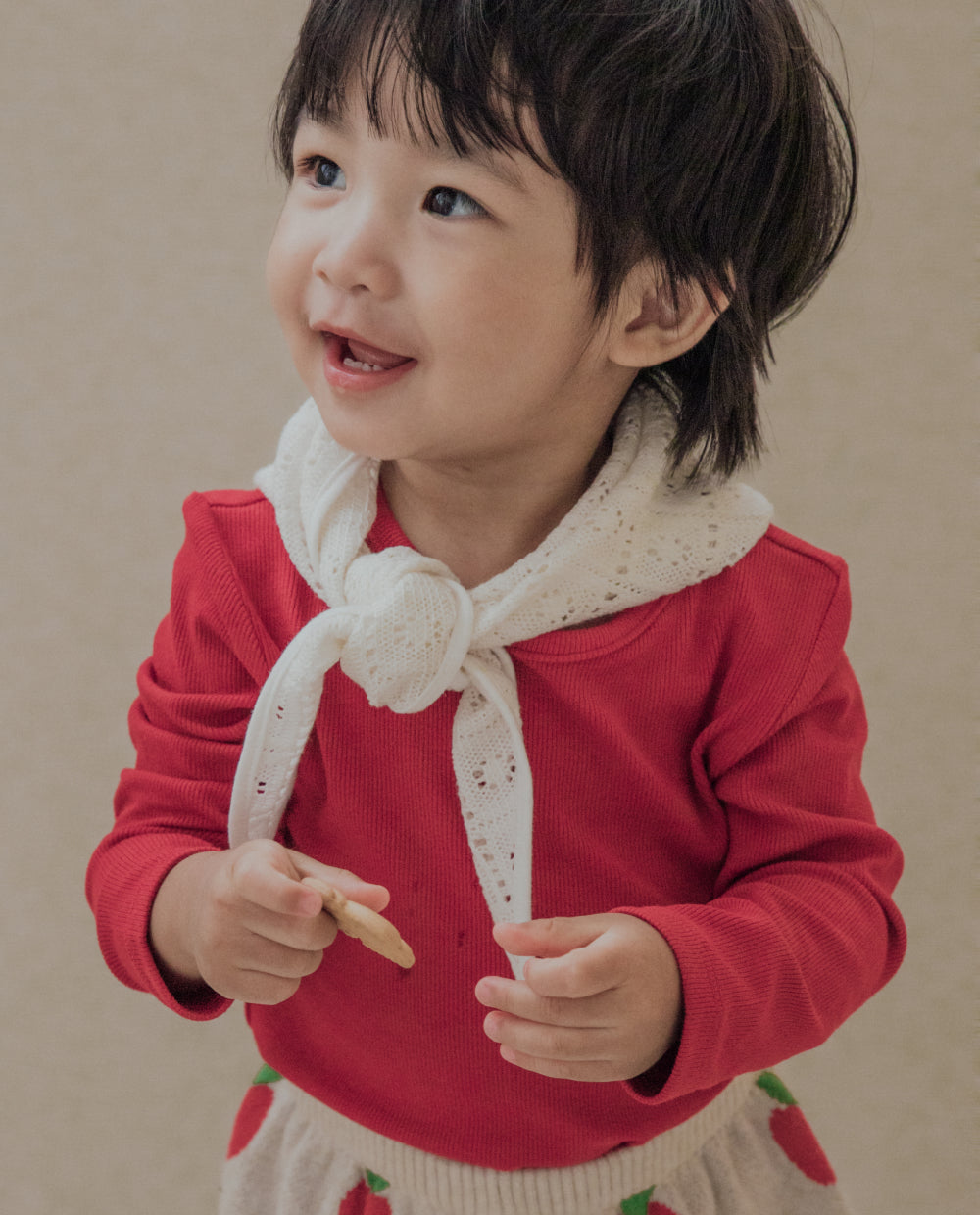 [Kids] ニットレースカーチフ