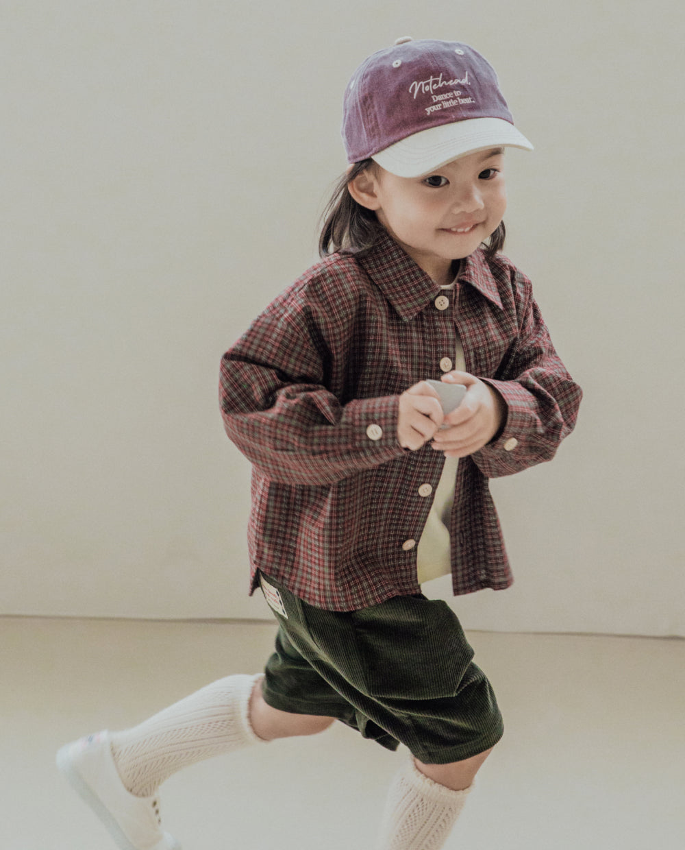 [Kids] コットンジャガードチェックシャツ