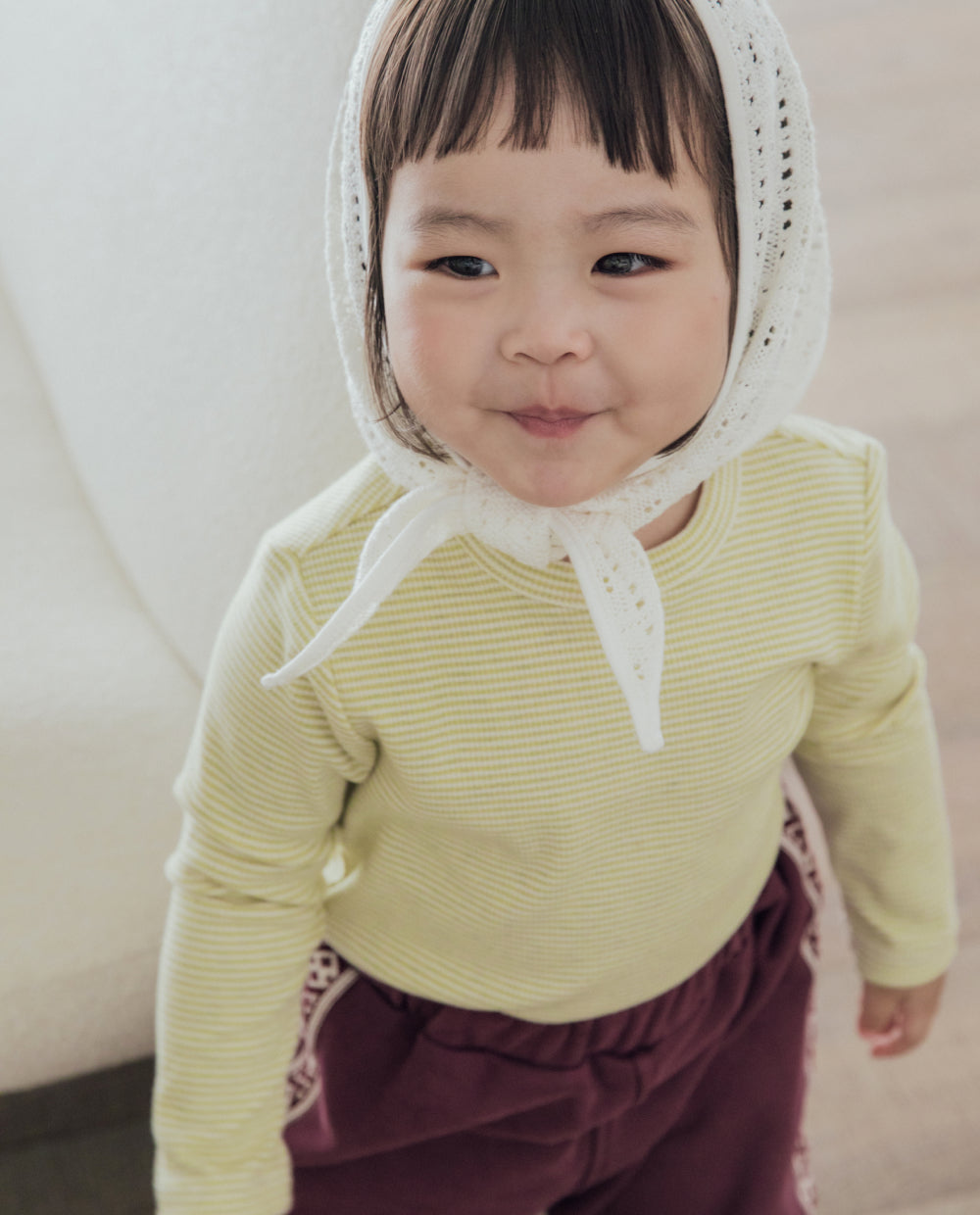[Kids] ストレッチコットンリブスリムフィットTシャツ