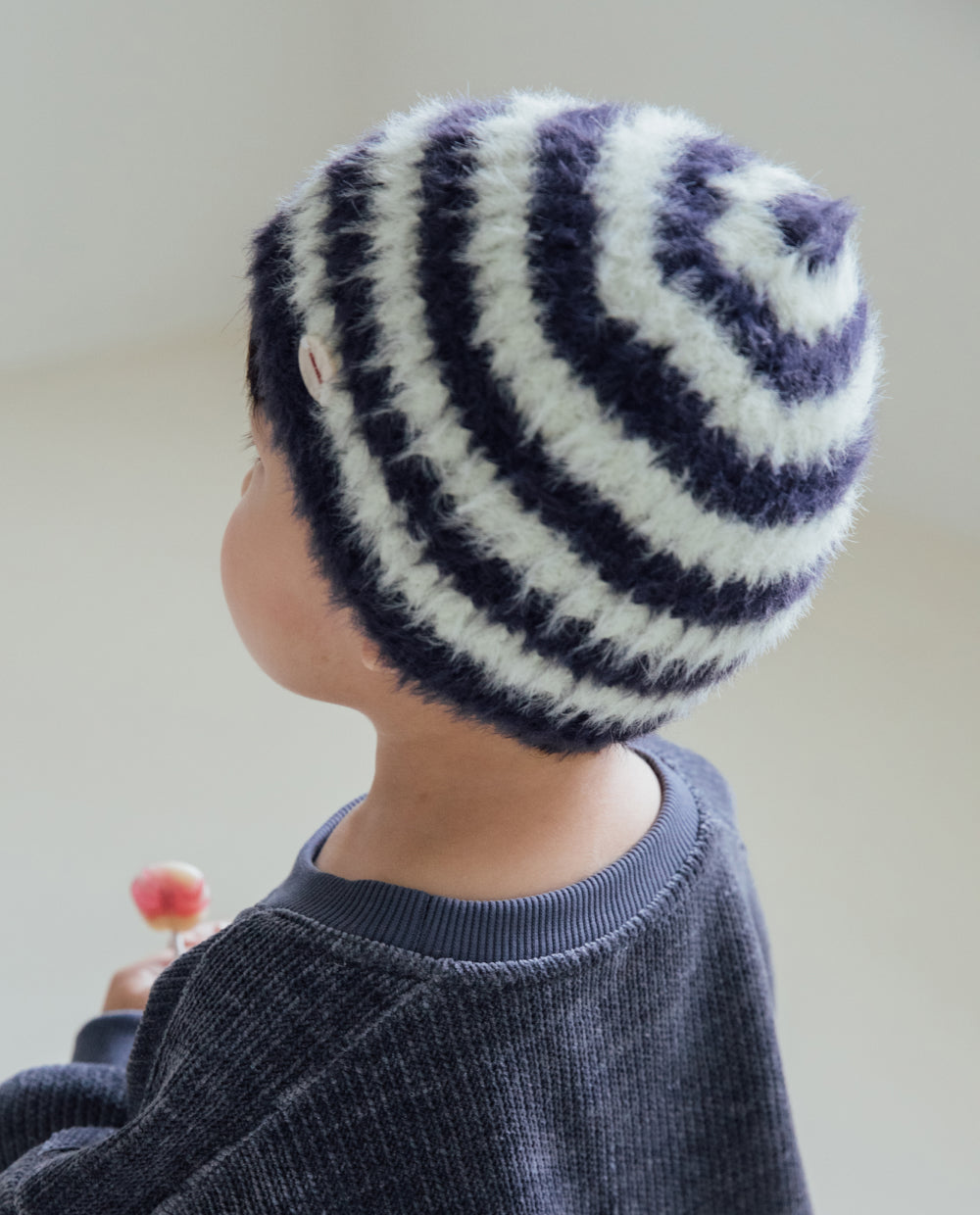 [Baby/Kids] ブークレストライプ ニットビーニー