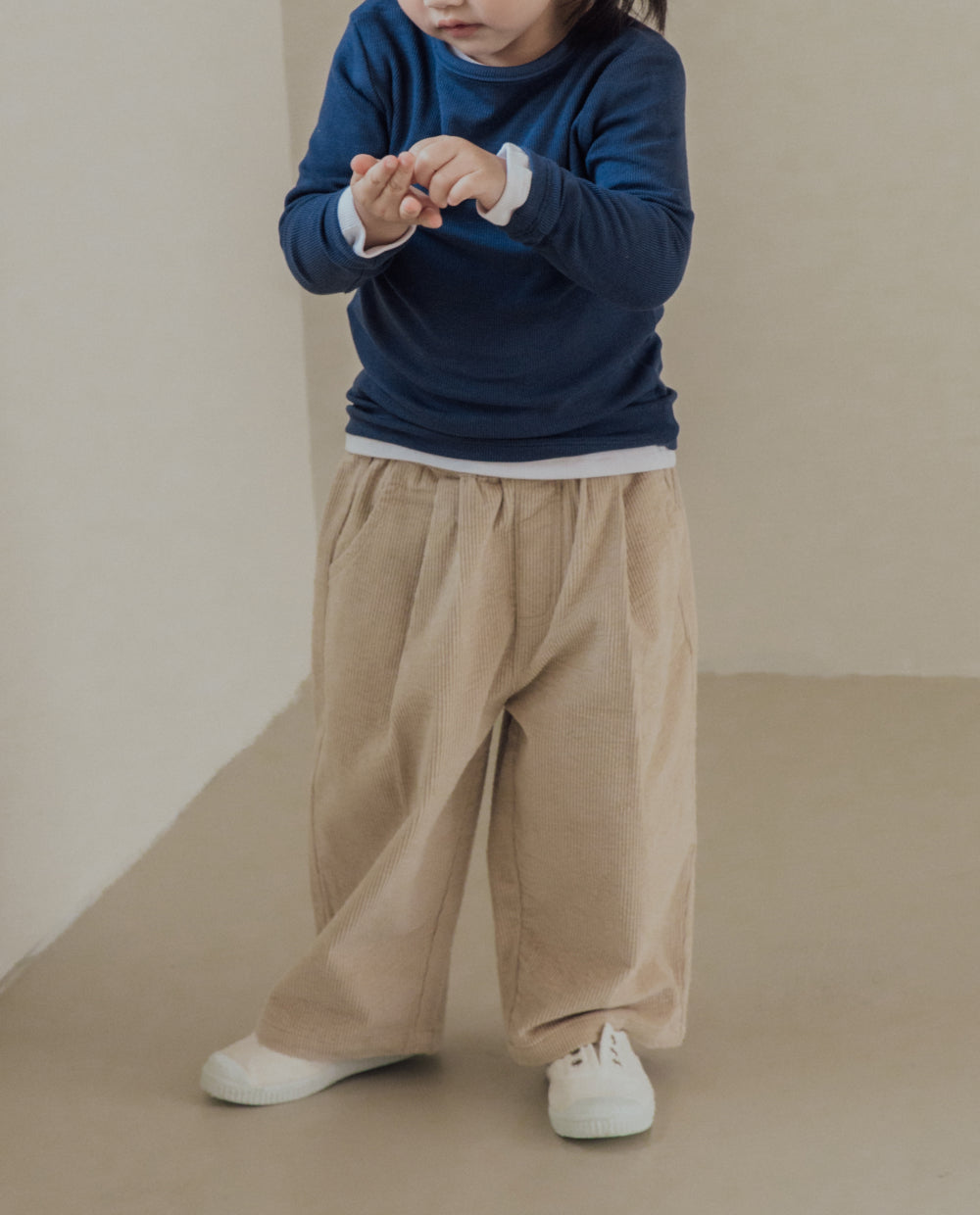 [Kids] ライトコーデュロイワイドパンツ