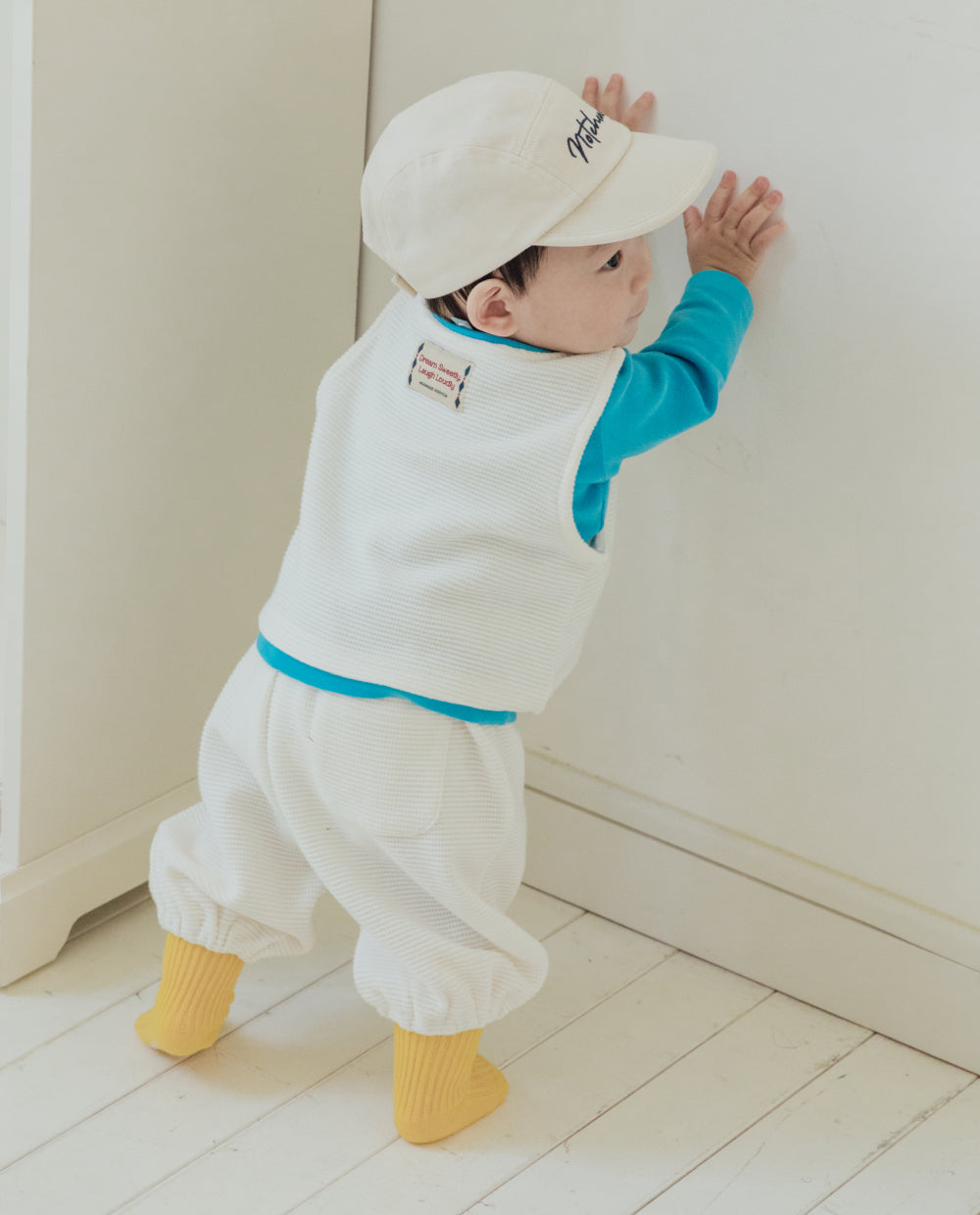 [Baby] ソフトワッフルベストセットアップ