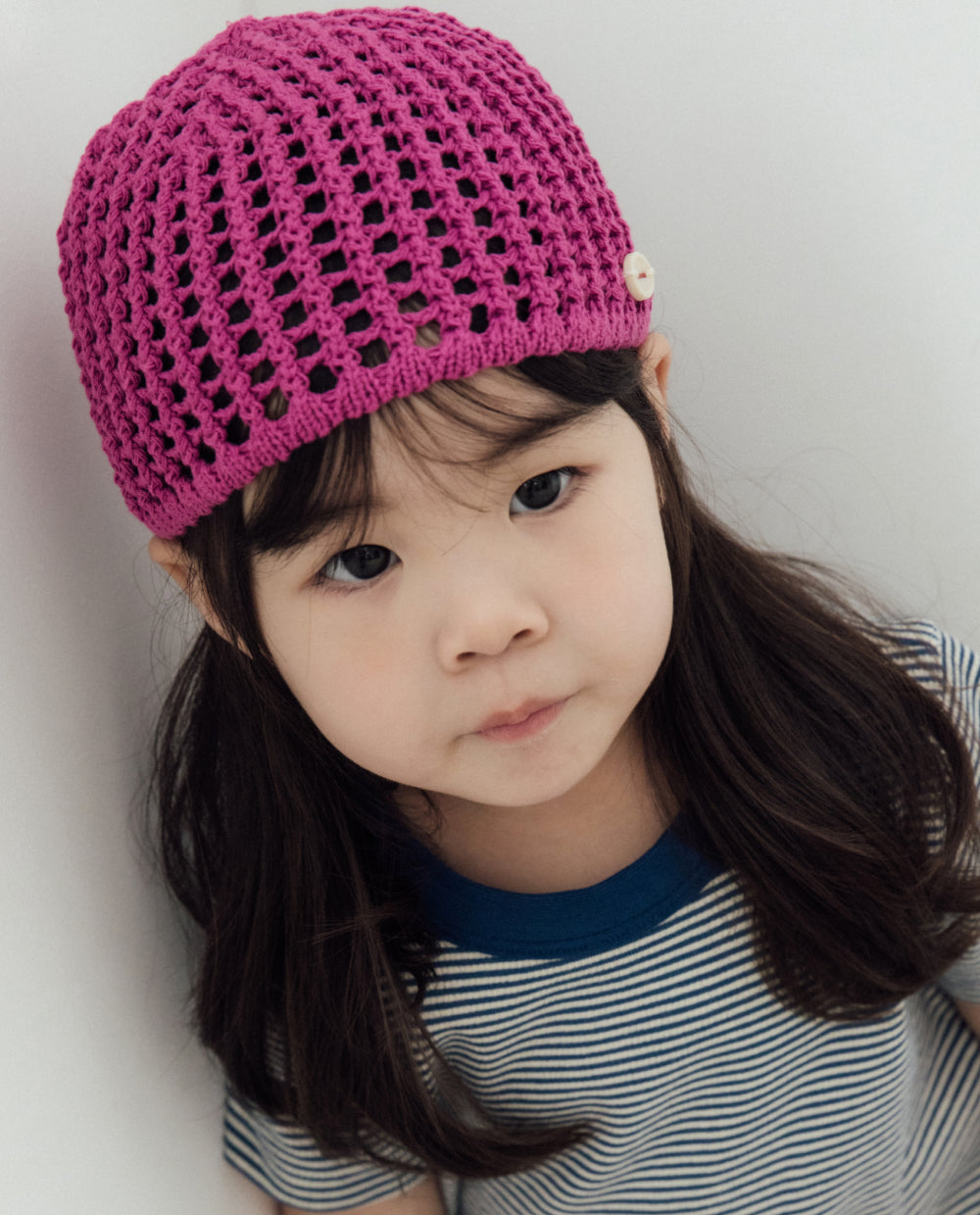 [Baby/Kids] ネット編み ビーニー