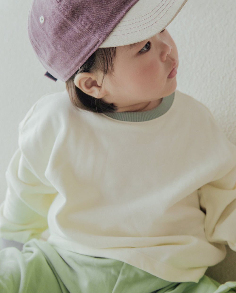 [Kids] ソフトコットンレタリングスウェット