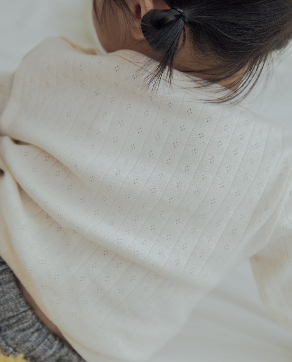 [Baby] コットンアイレットTシャツ