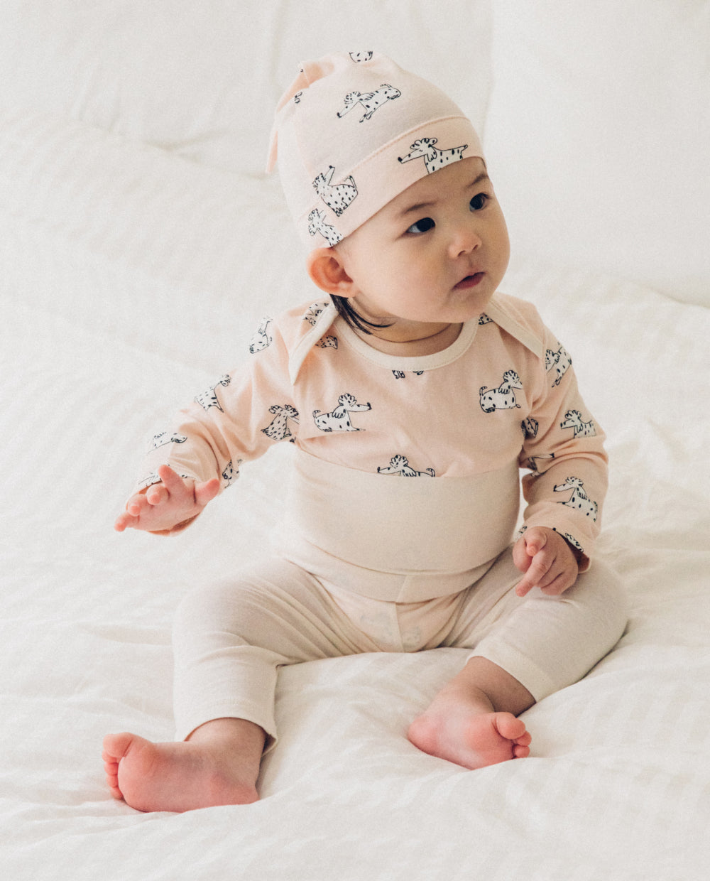 [Baby] やわらかモダール 腹巻き付きレギンス