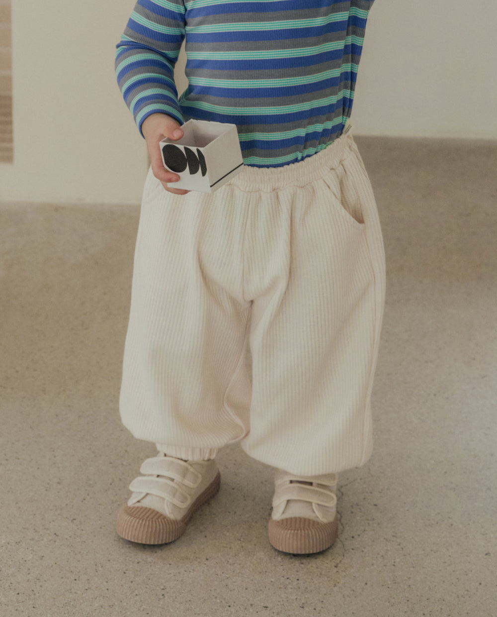 [Kids] ソフトワッフルジョガーパンツ