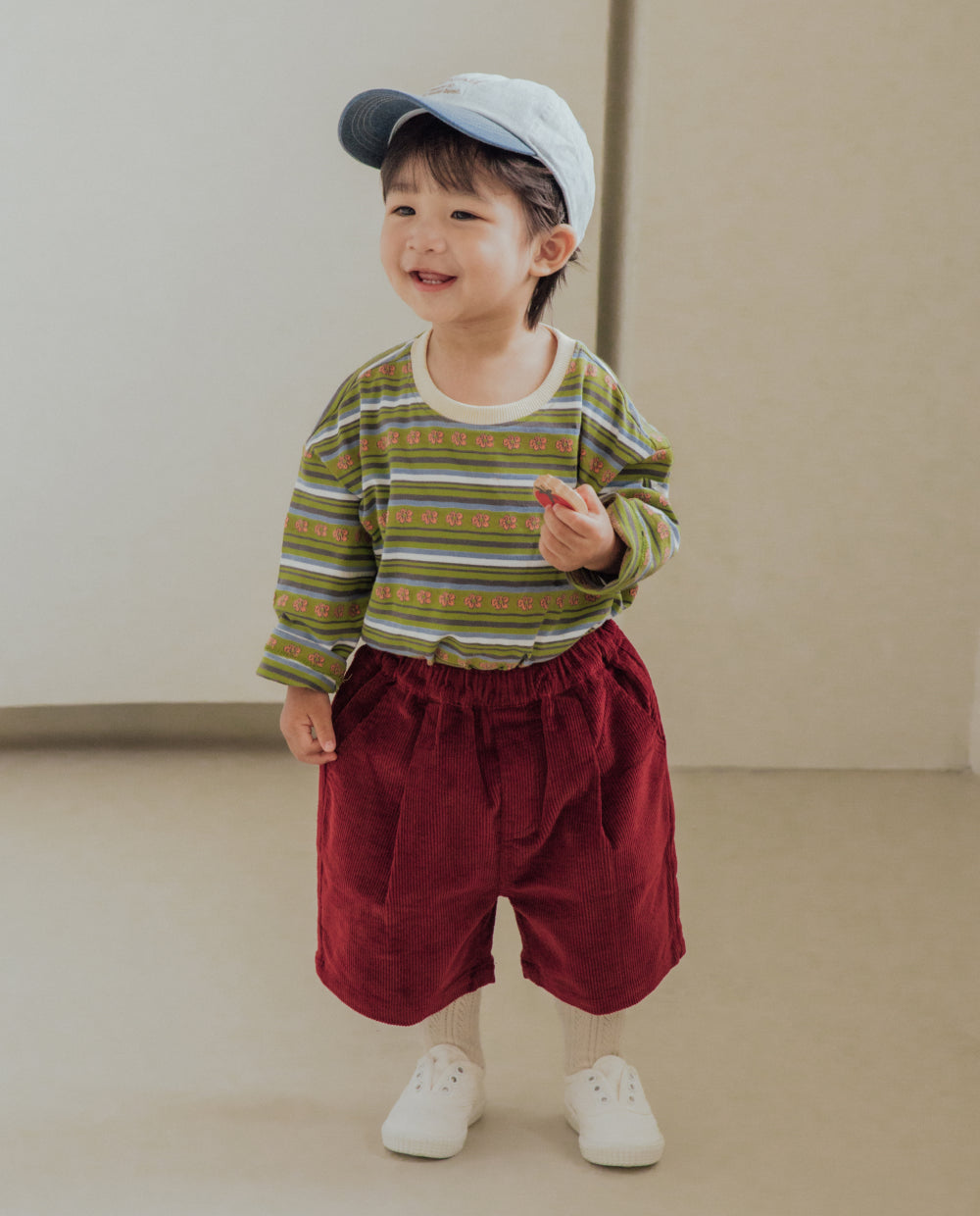 [Kids] コットンジャガードルーズフィットTシャツ