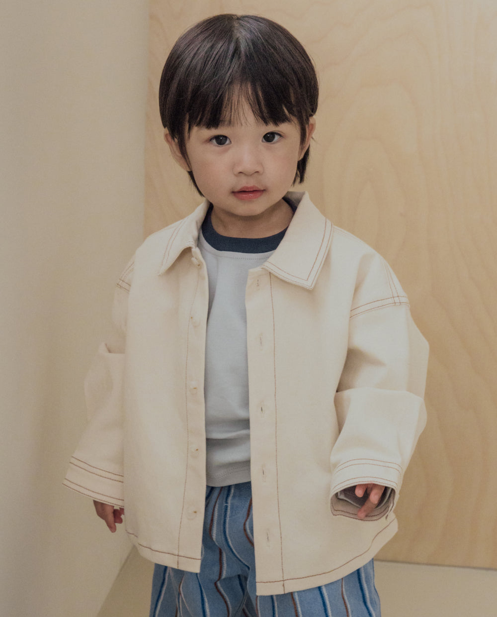 [Kids] クラシックデニムシャツジャケット