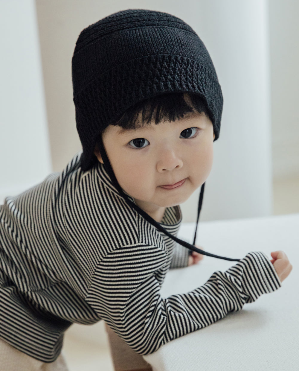 [Baby/Kids] クロシェニット バケットハット