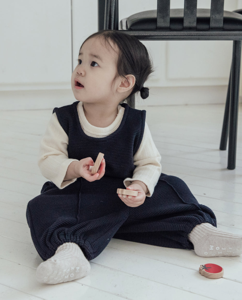 [Baby] ソフトワッフルベストセットアップ