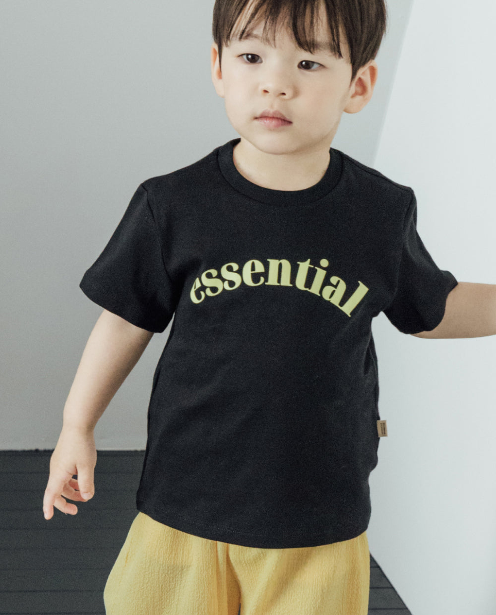 [Kids] オーガニック レギュラーフィット ロゴ 半袖 Tシャツ