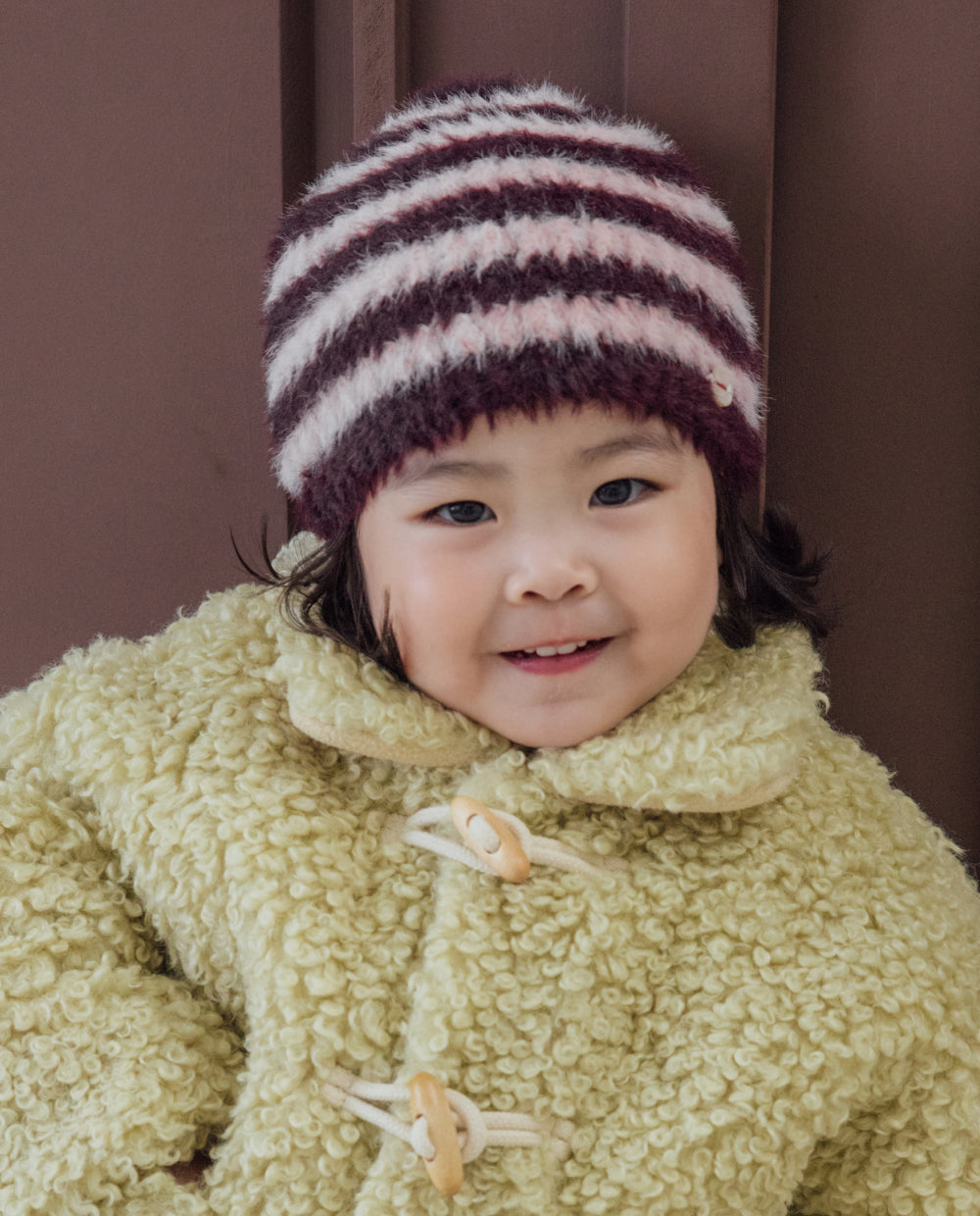 [Baby/Kids] ブークレストライプ ニットビーニー