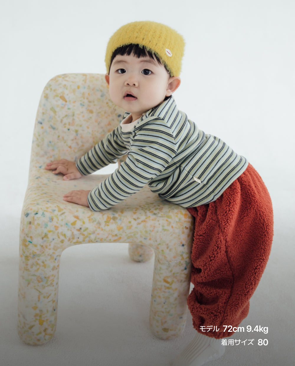 [Baby] ふんわりなめらか ボーダー Tシャツ