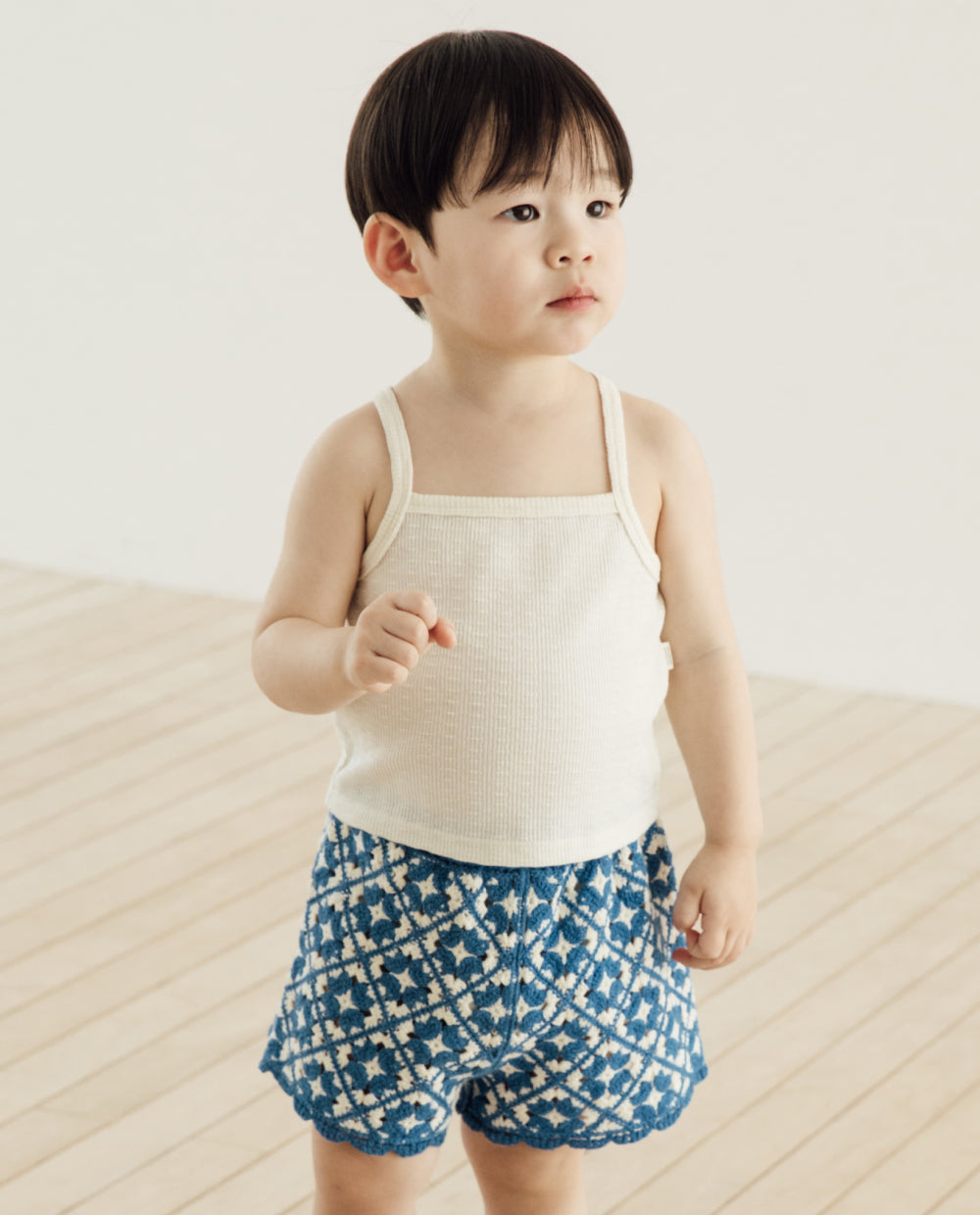 [Kids] ジャガードリブ キャミソール