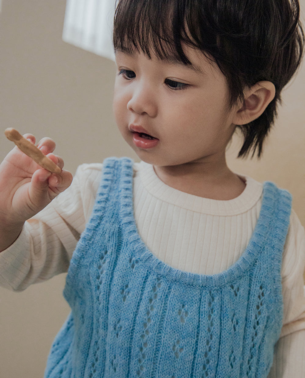 [Kids] ソフトアイレット \リブ Tシャツ