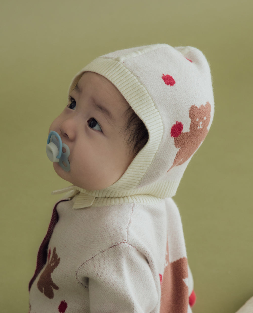 [Baby] ソフトタッチ ニットボンネット