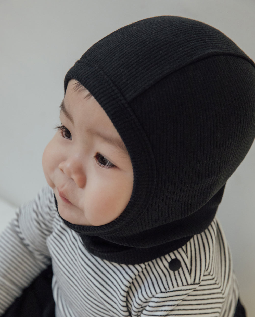 [Baby] ふんわりなめらかリブストレッチバラクラバ