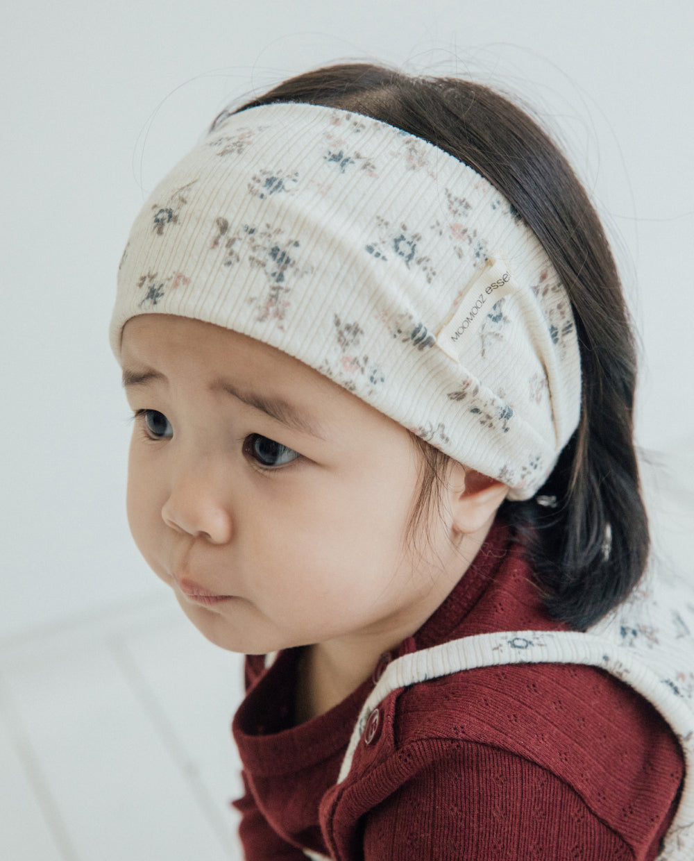 [Baby] ソフトジャガード ワイドヘアバンド