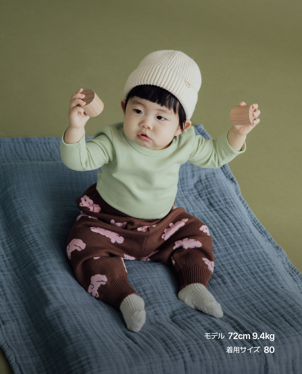 [Baby] ジャガードニットパンツ