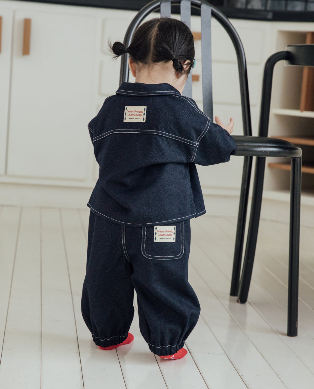 [Baby] もちもちデニムジョガーパンツ