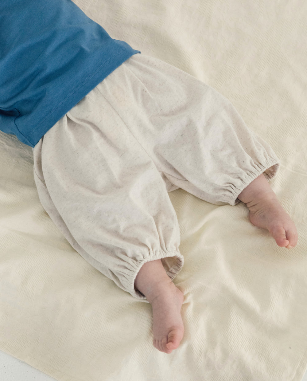 [Baby] 風通し抜群リネン バルーンフィット 7分丈パンツ