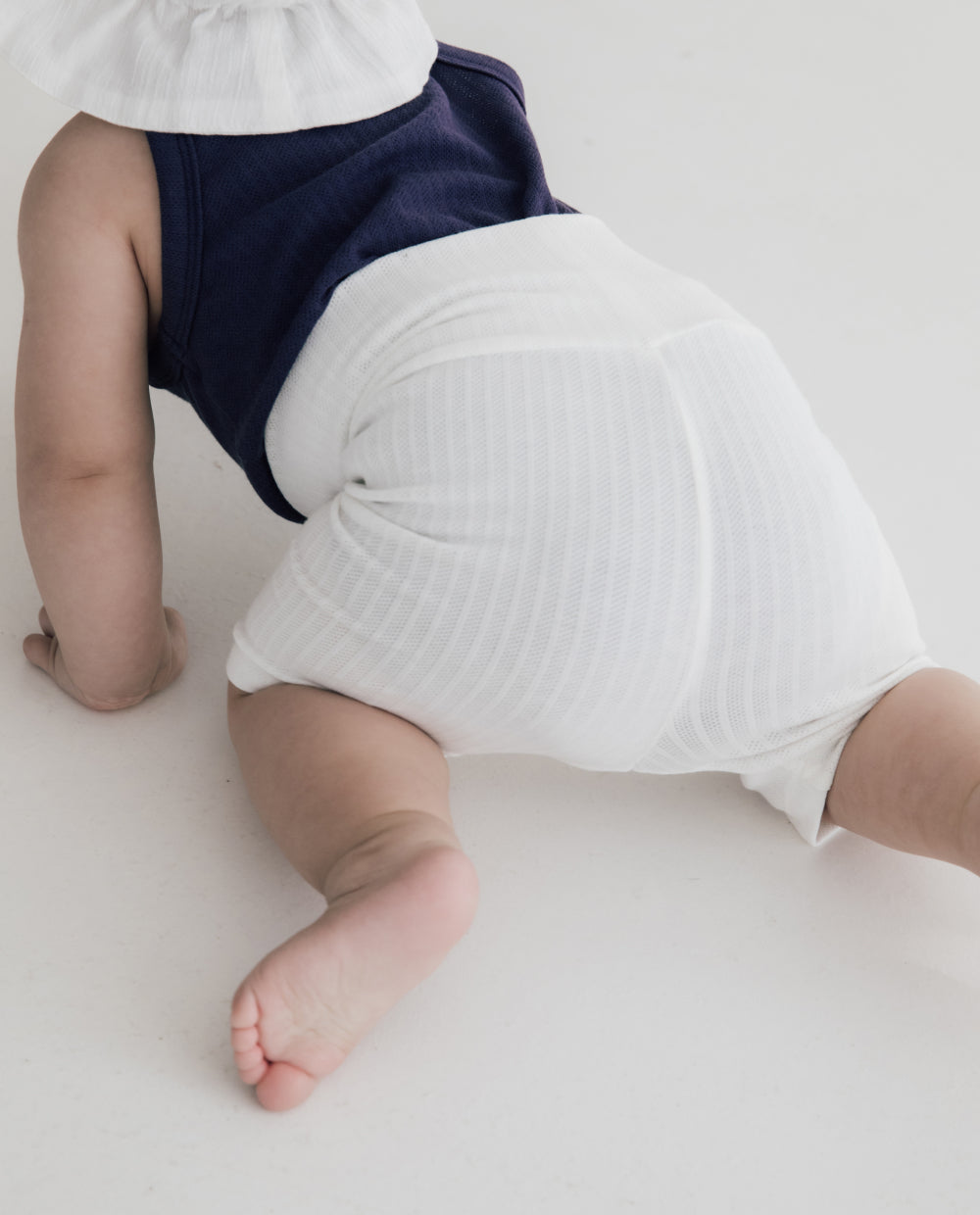 [Baby] ソフトリー プレミアム バンブーメッシュ 5分丈レギンス