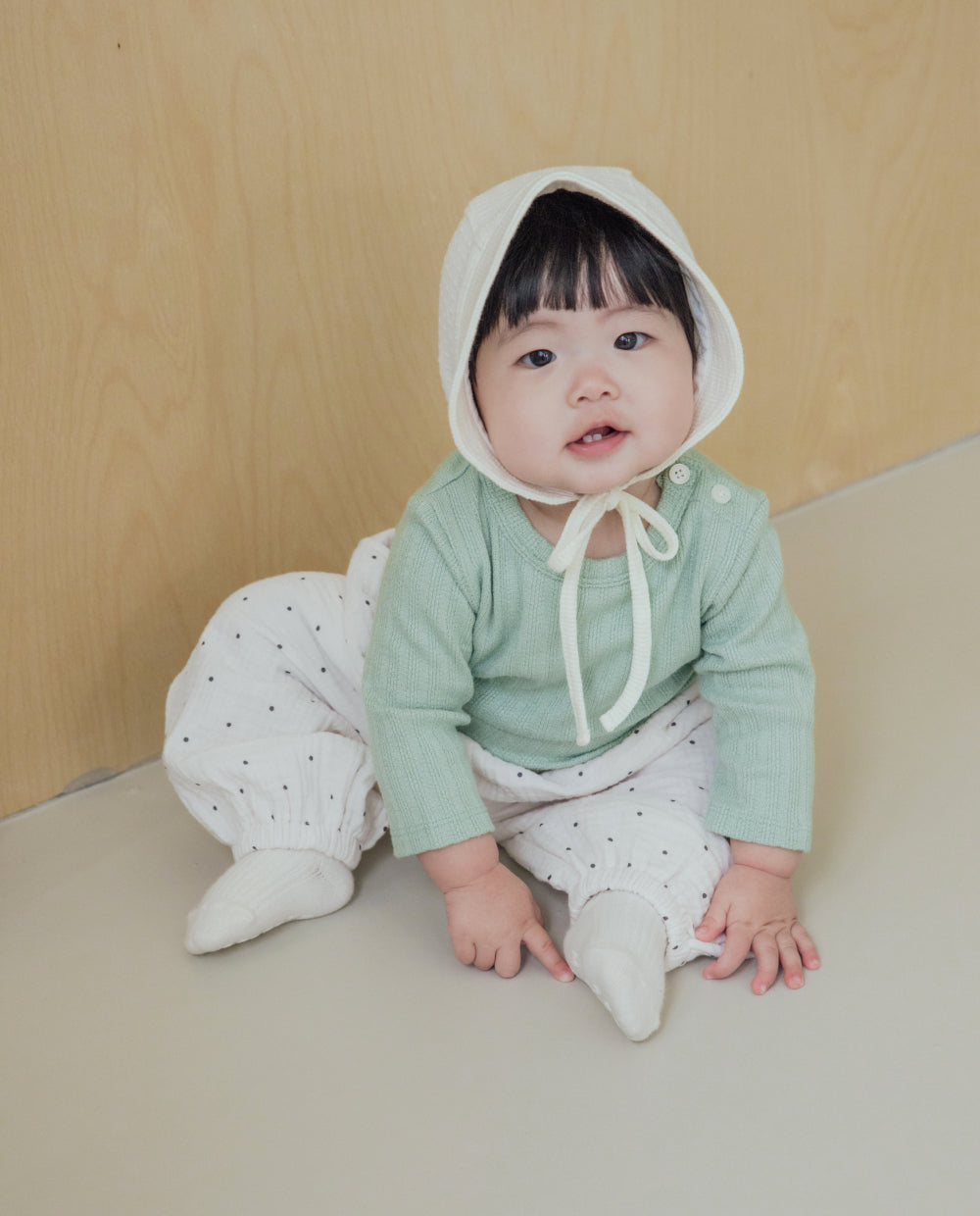 [Baby] ソフトジャガードリブTシャツ