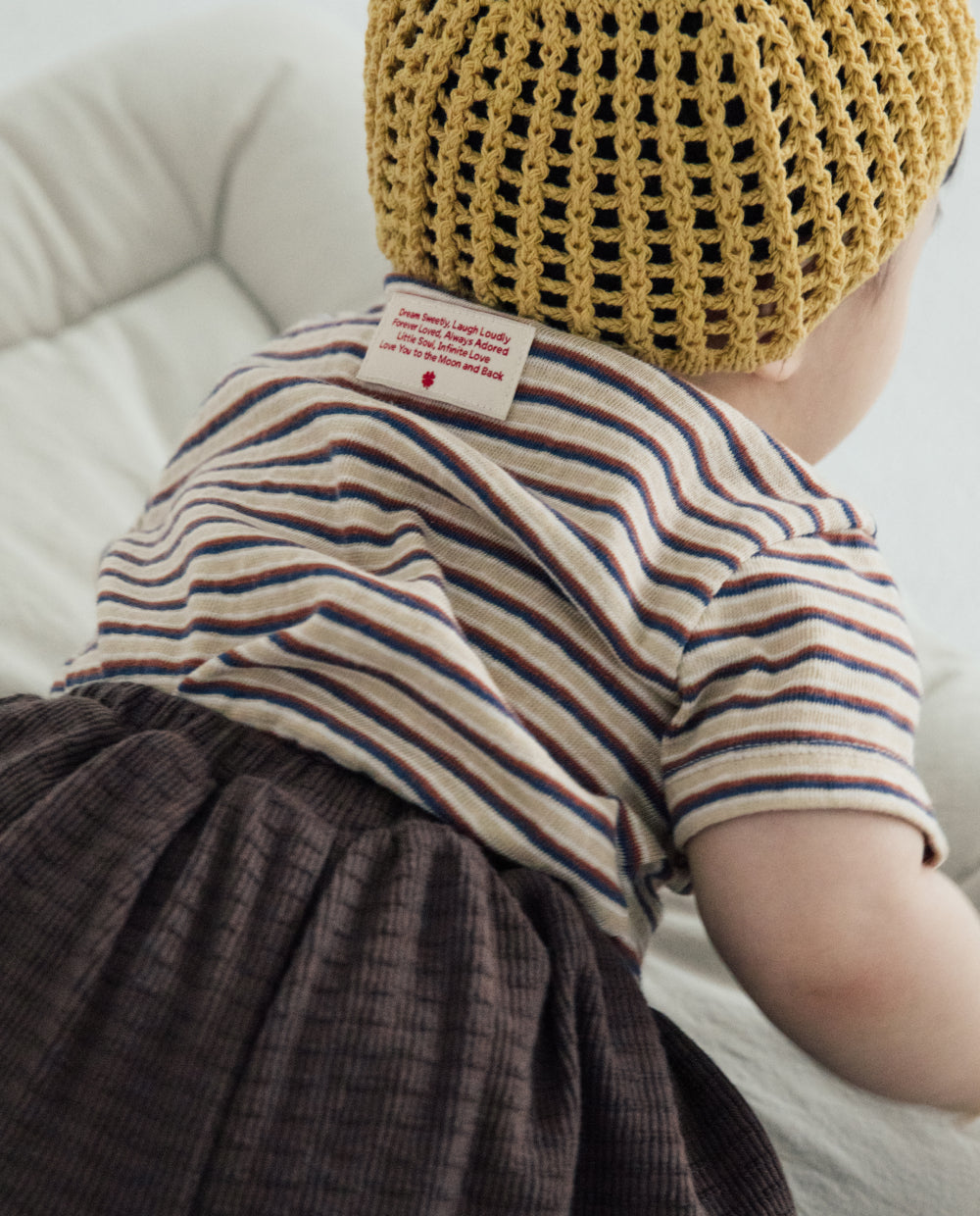 [Baby] コットンスパン ストライプ 半袖 Tシャツ