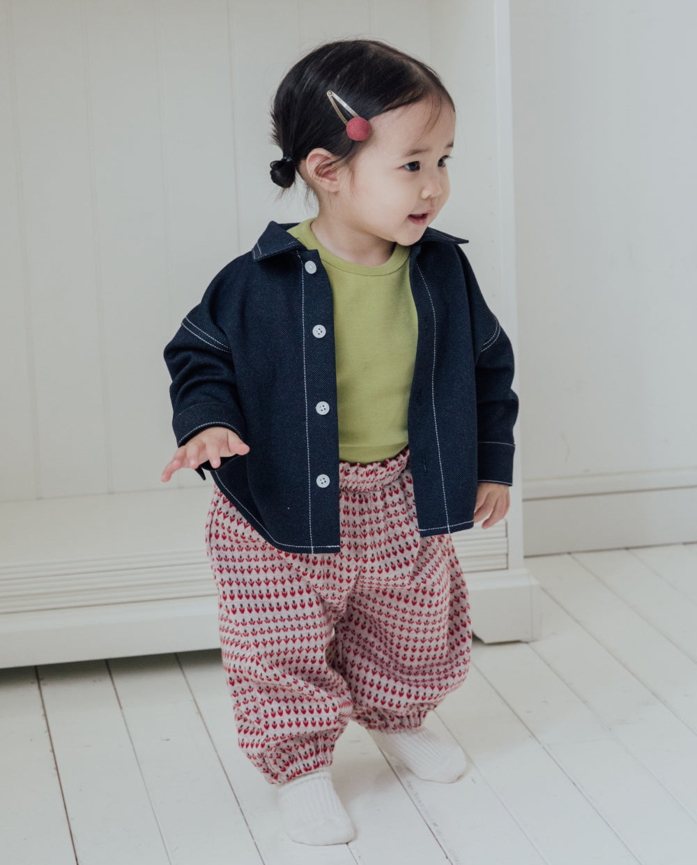 [Baby] ジャガードニットバルーンパンツ