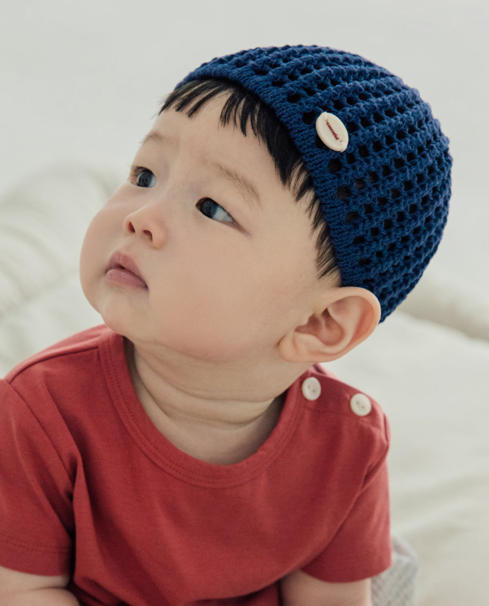 [Baby/Kids] ネット編み ビーニー