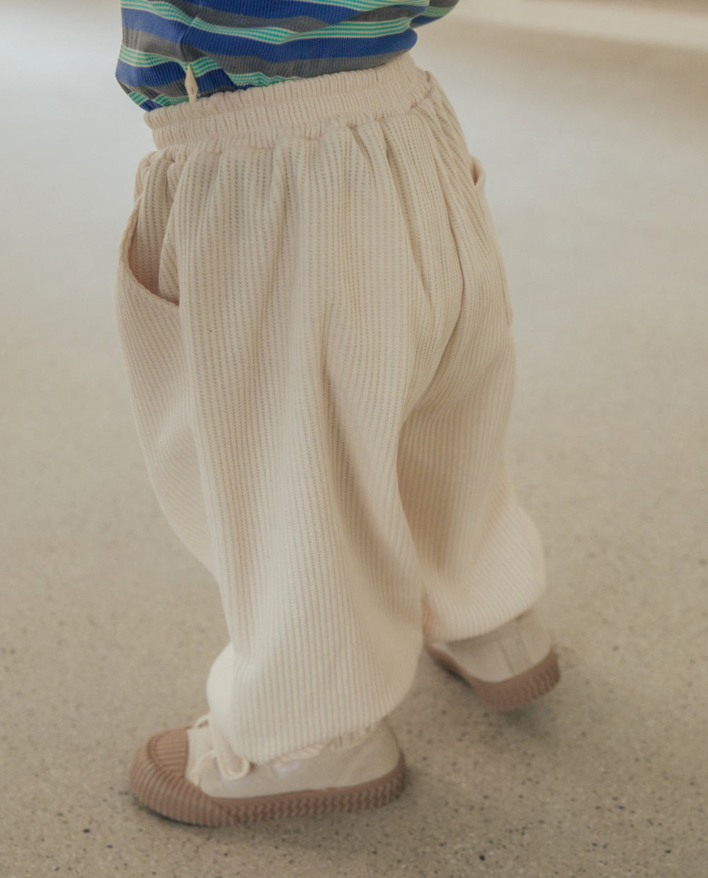 [Kids] ソフトワッフルジョガーパンツ
