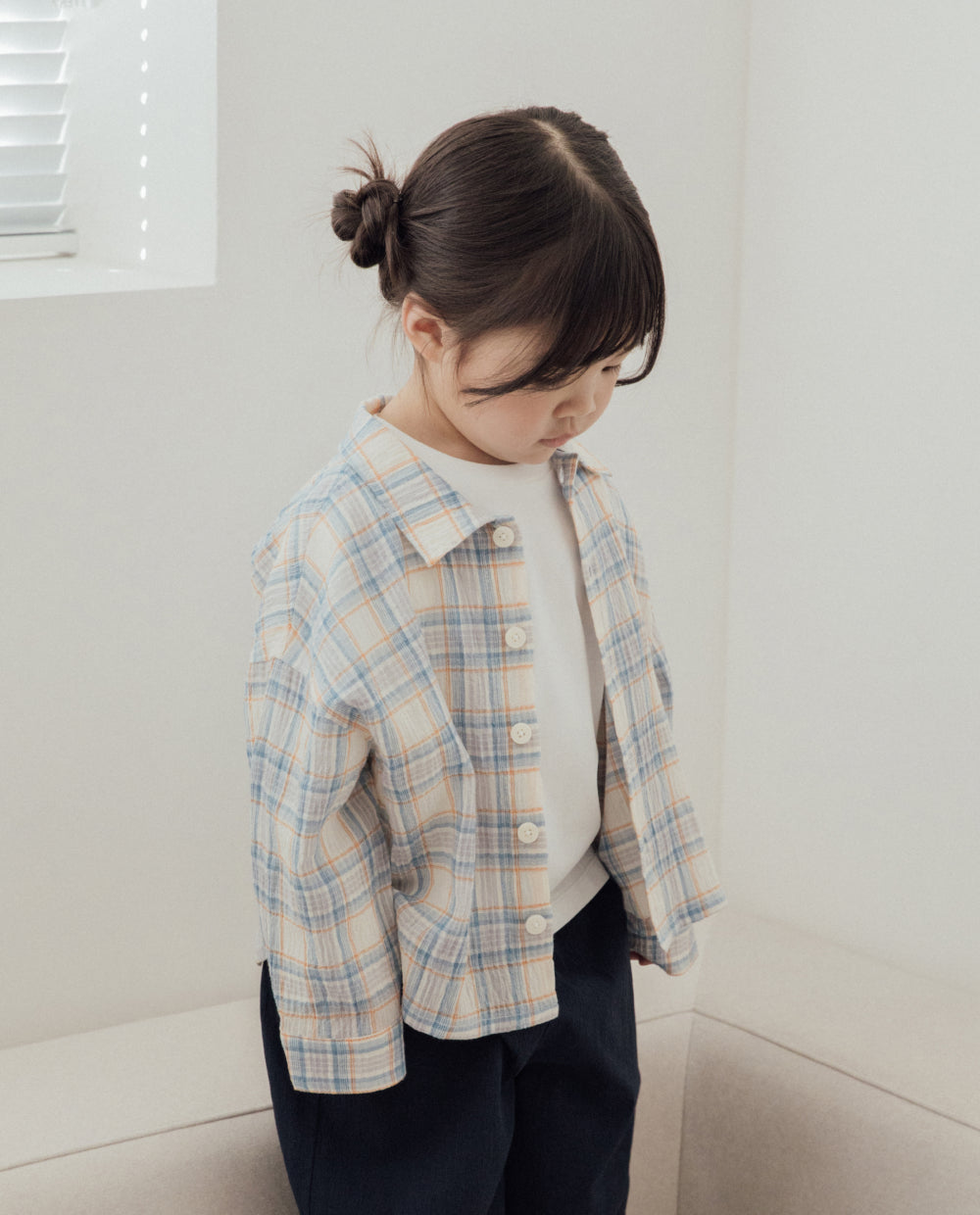 [Kids] エアリーチェックシャツ