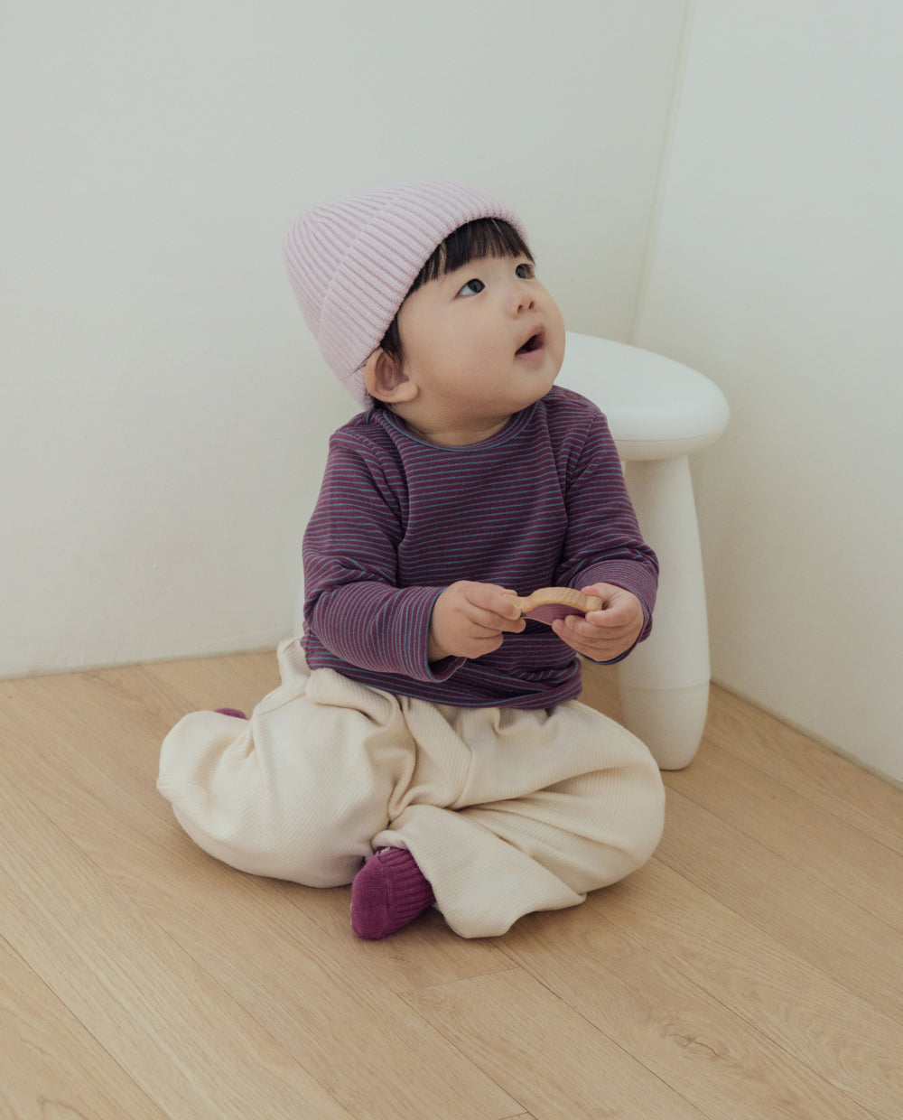 [Baby] ふんわりなめらかリブストレッチバルーンパンツ