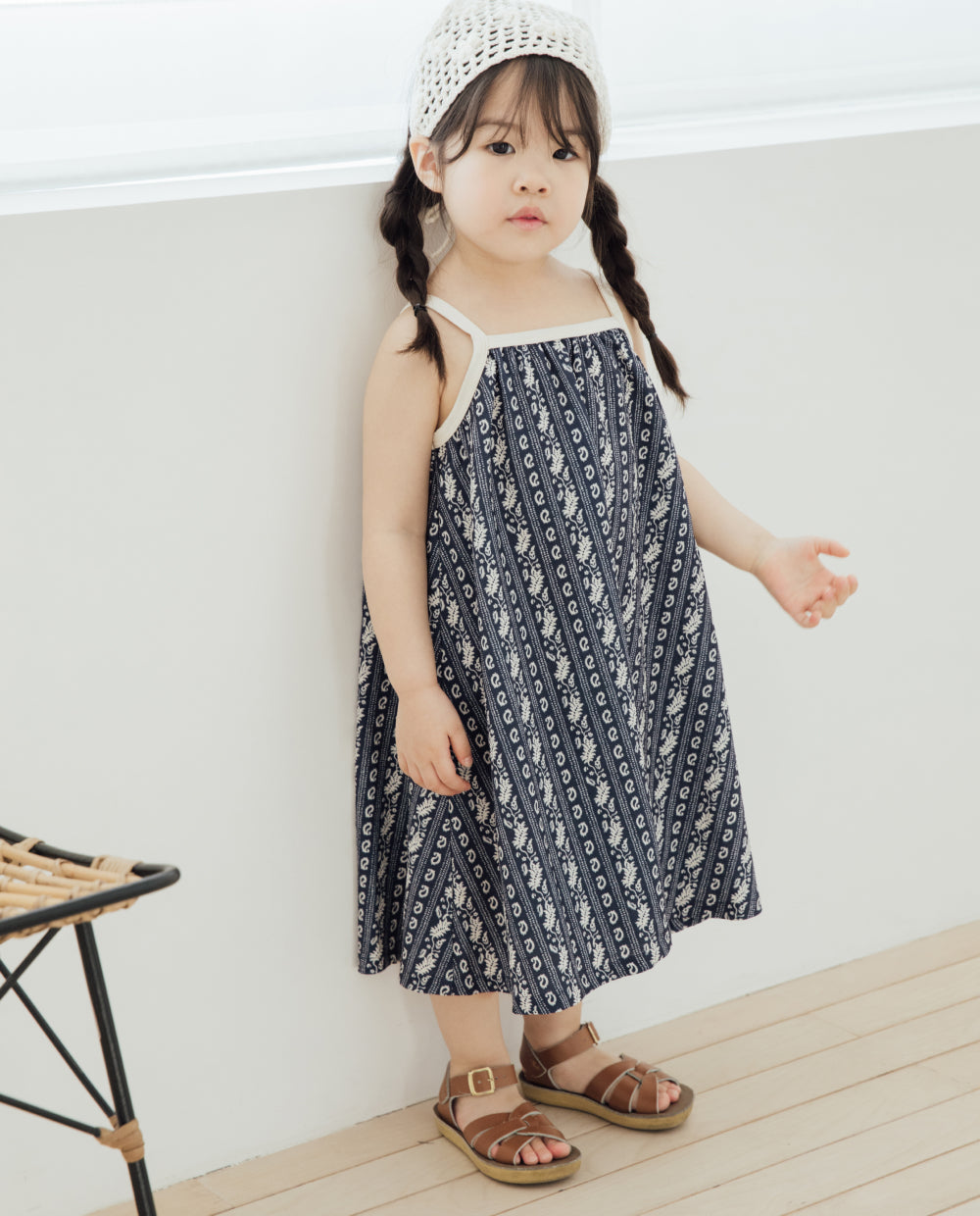 [Kids] エアクリンクル キャミ ワンピ
