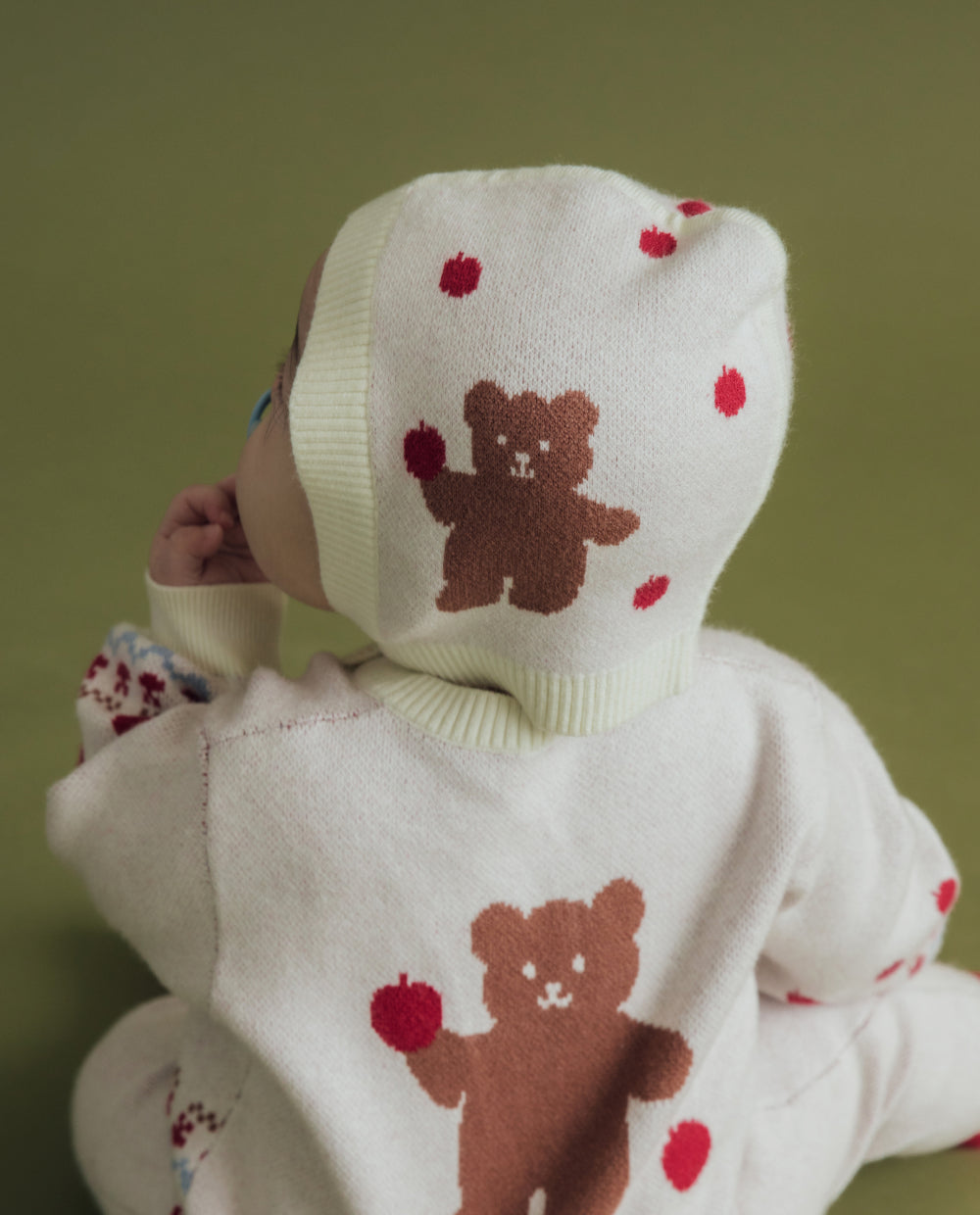 [Baby] ソフトタッチ ニットボンネット