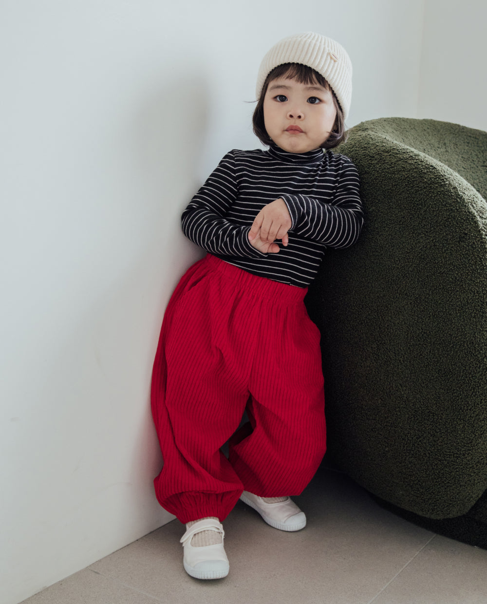 [Kids] コーデュベロアジョガーパンツ