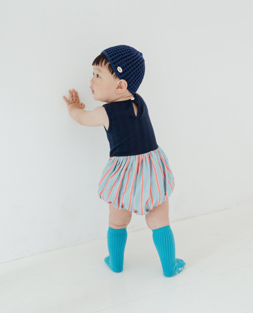 [Baby] アイレット バルーン ロンパース