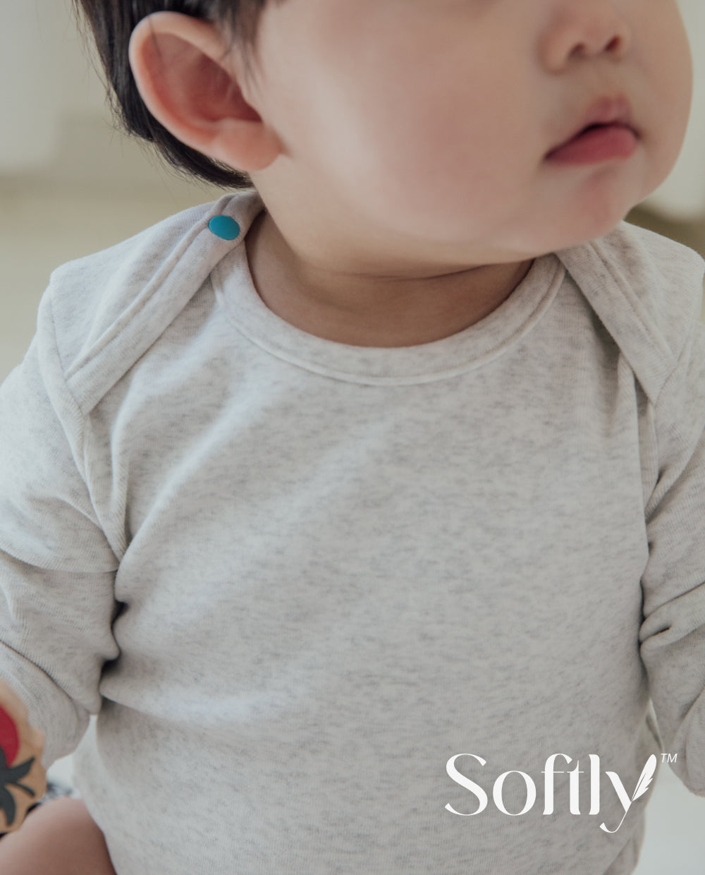 [Baby] ソフトリーふんわりもちもちロンパース