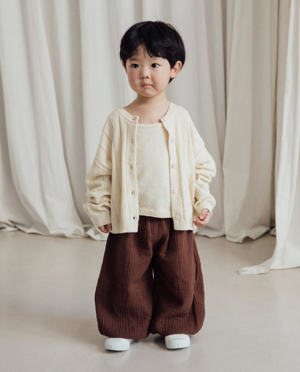 [Kids] ふんわり3重ガーゼ バルーンパンツ