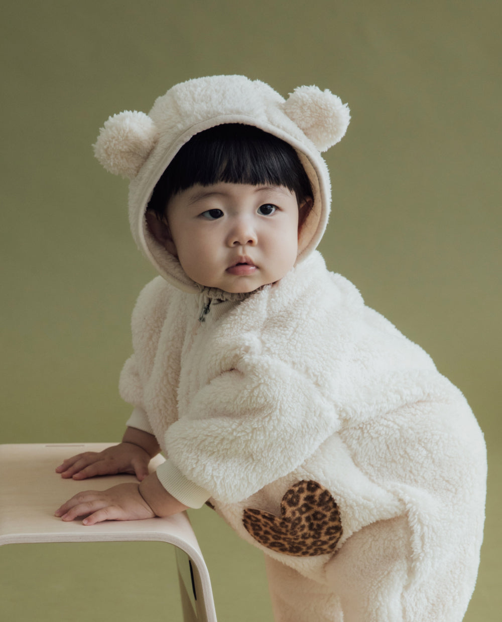 [Baby] ボアフリース くま耳ボンネット