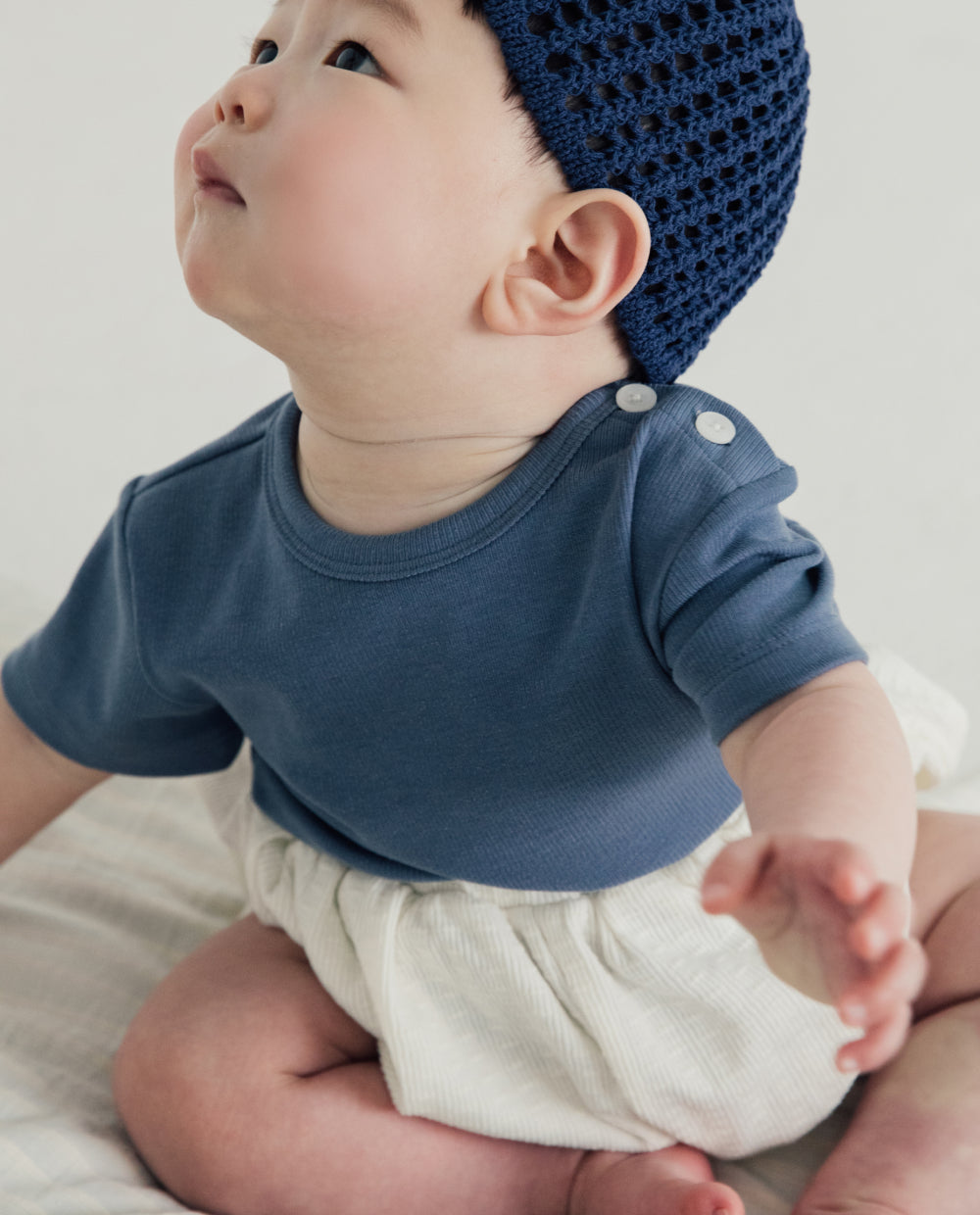[Baby] ソフトリープレミアムテンセルリブTシャツ