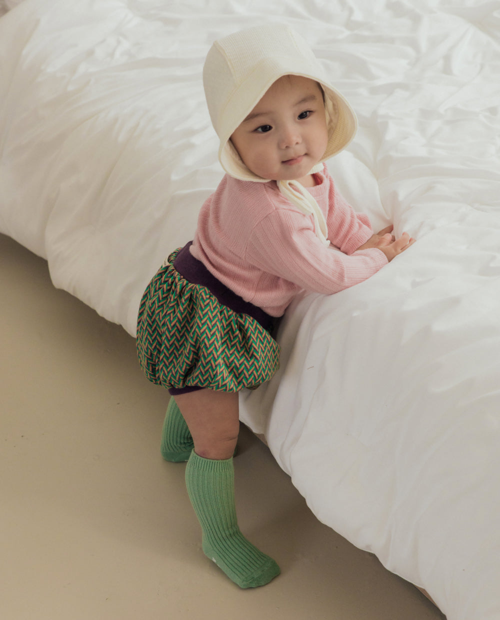 [Baby] ソフトジャガードリブTシャツ