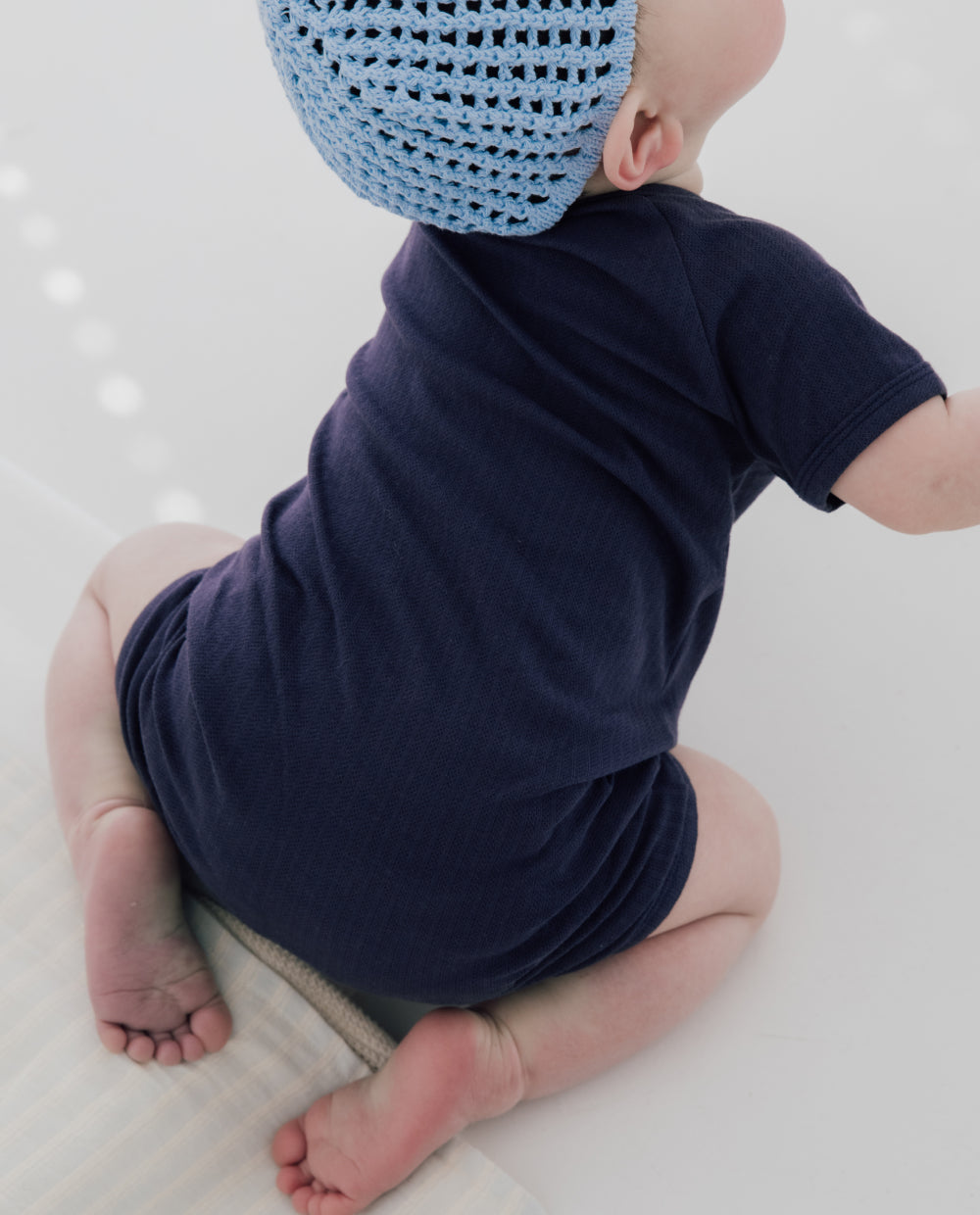 [Baby] ソフトリー プレミアム バンブーメッシュ 半袖ロンパース