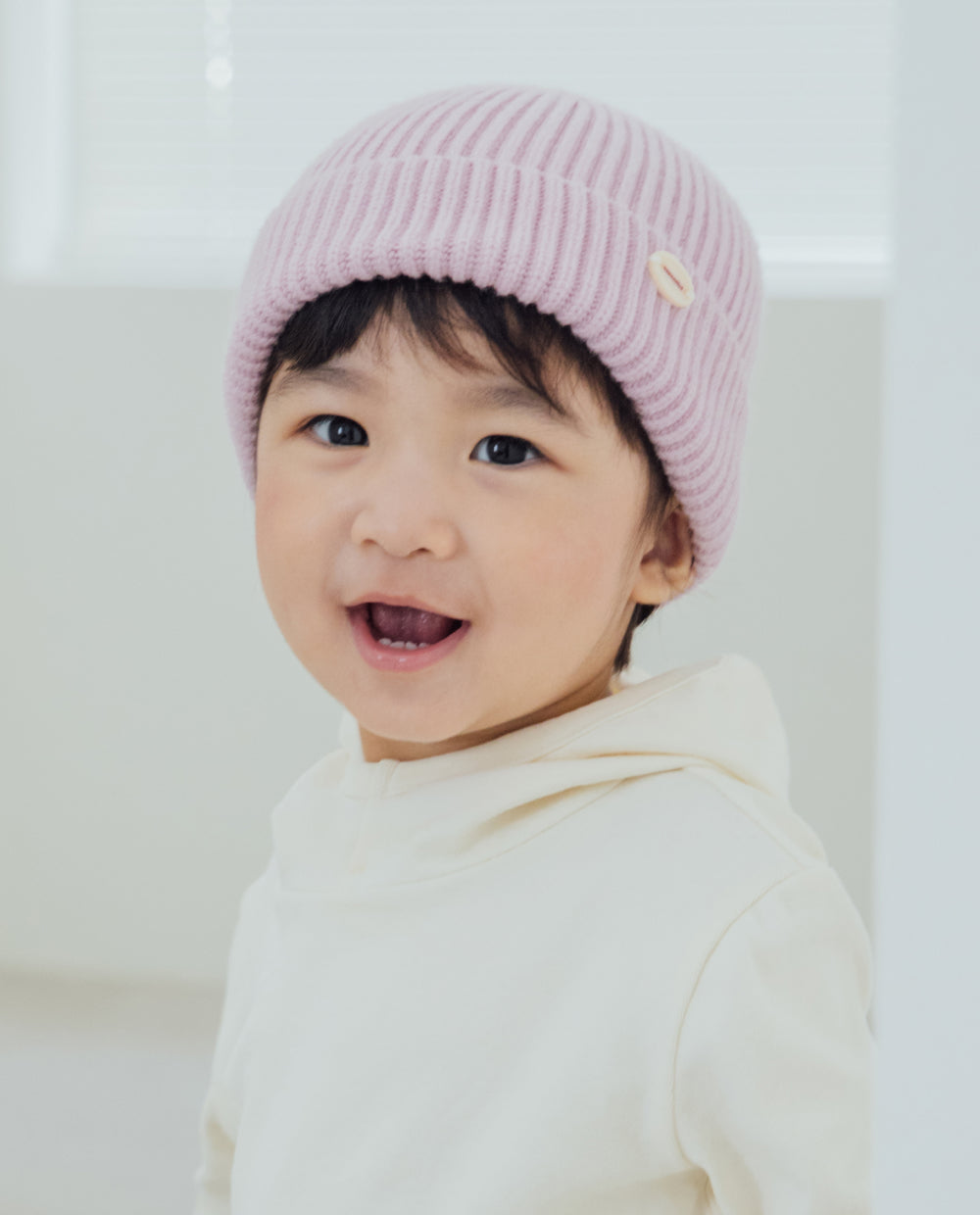 [Kids] ふんわりなめらかニットビーニー
