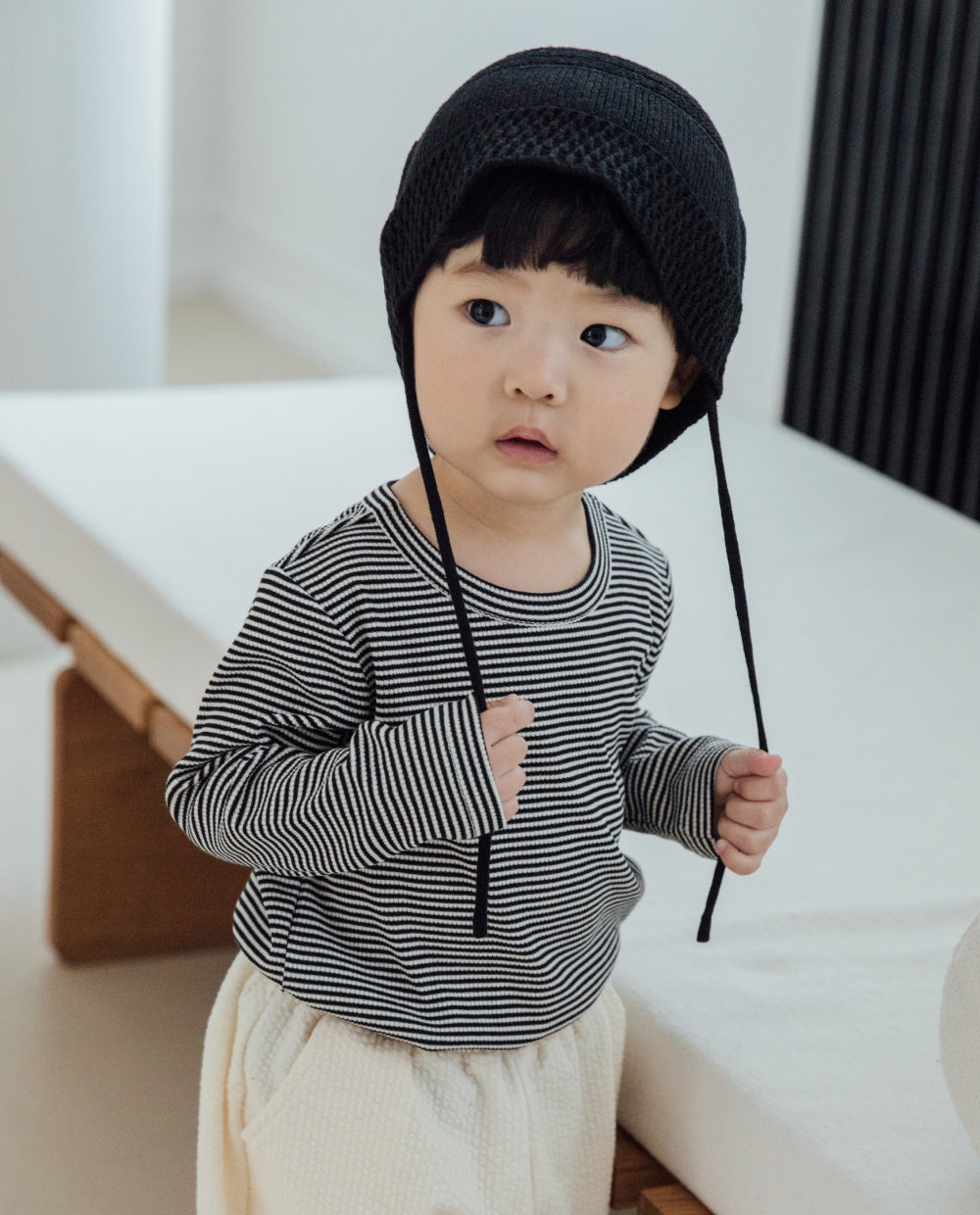 [Baby/Kids] クロシェニット バケットハット