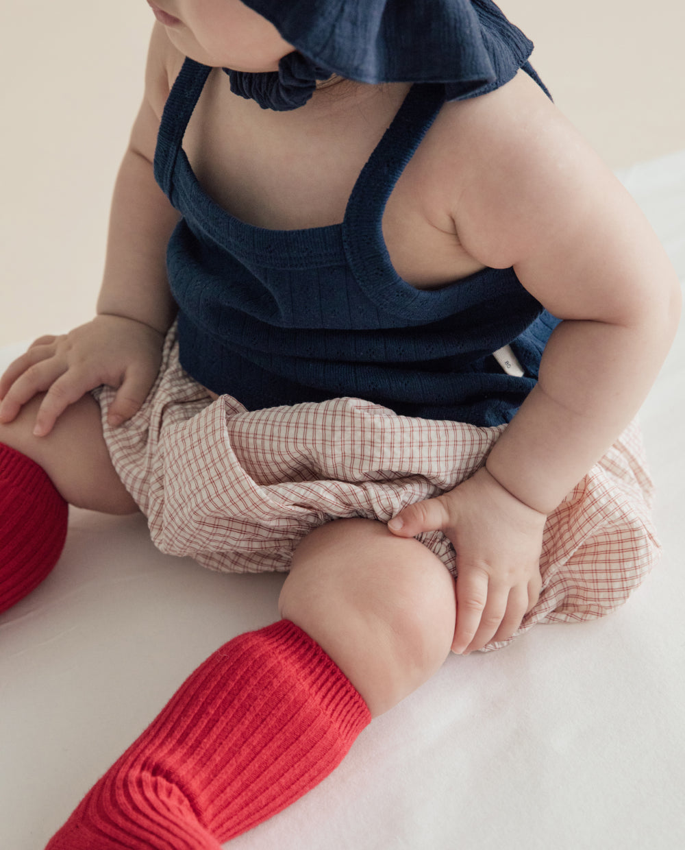 [Baby] エアークリンクル チェック ブルマ