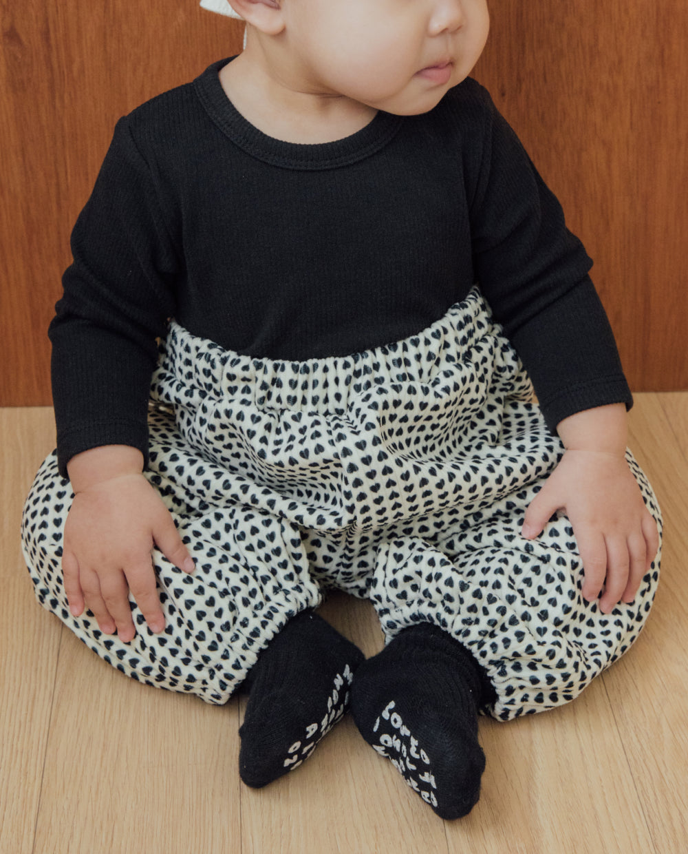 [Baby] [裏起毛]ふんわりミンクハートバルーンパンツ